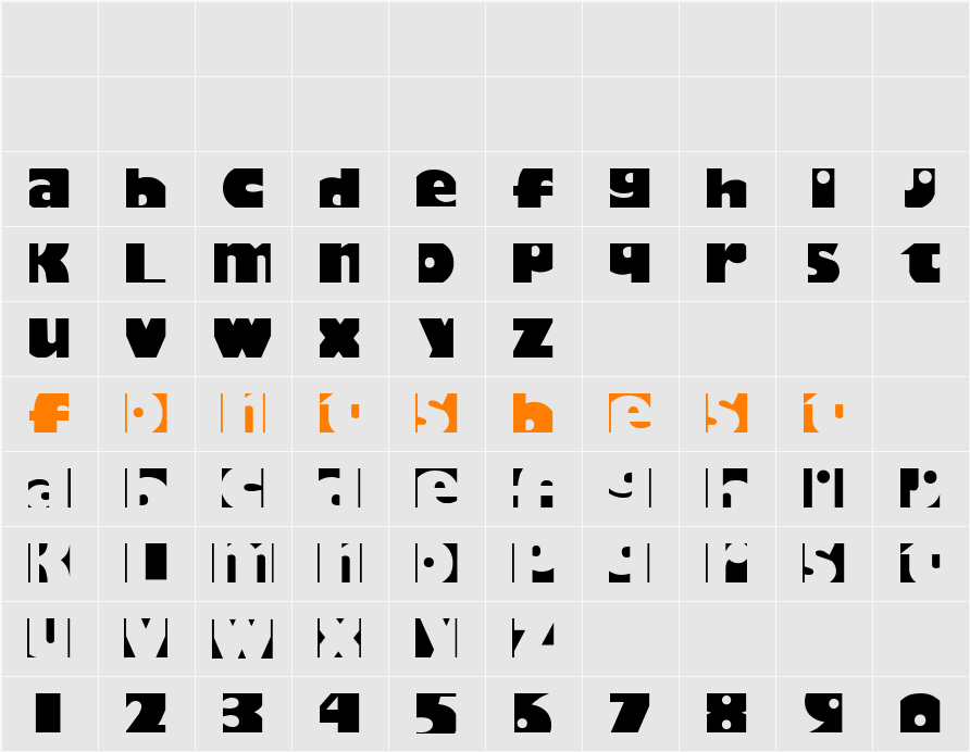 HoDad Character Map