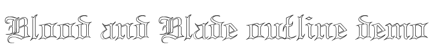 Blood and Blade outline demo