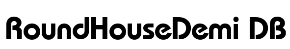RoundHouseDemi DB Font Image