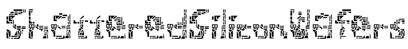 ShatteredSiliconWafers Font Image