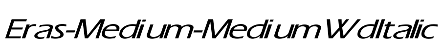 Eras-Medium-Medium Wd Italic Font Image
