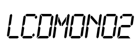LCDMono2 Font Image