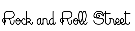 Rock and Roll Street Font Image
