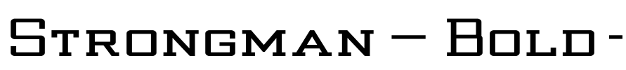 Strongman_Bold- Font Image