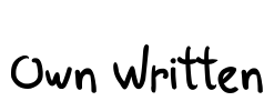 Own Written Font Image