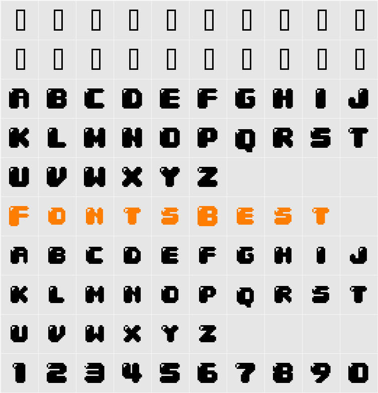 04b Character Map