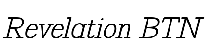 Revelation BTN Font Image