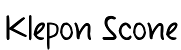 Klepon Scone Font Image