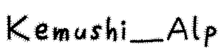 Kemushi_Alp Font Image