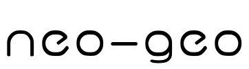 neo-geo Font Image