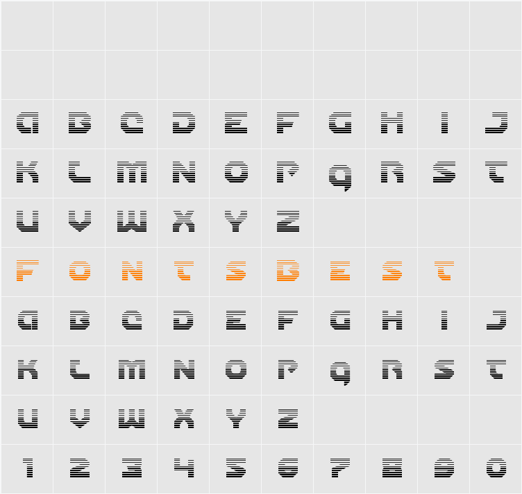 Gunner Storm Gradient Character Map