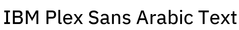 IBM Plex Sans Arabic Text Font Image