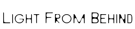 Light From Behind Font Image