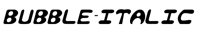 Bubble-Italic