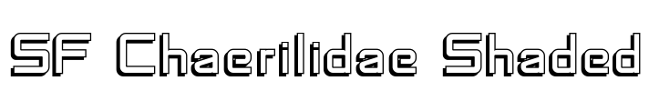 SF Chaerilidae Shaded Font Image
