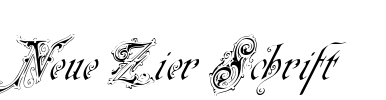 Neue Zier Schrift Font Image