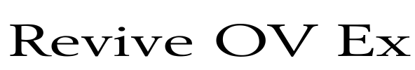 Revive OV Ex Font Image