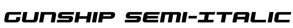 Gunship Semi-Italic