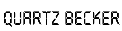 Quartz Becker Font Image