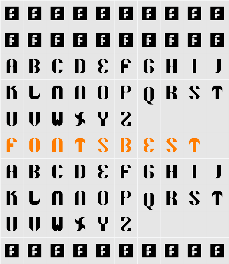 5Curvo Character Map