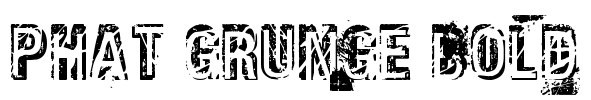 Phat Grunge Bold Font Image