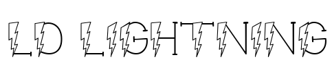 LD Lightning Font Image