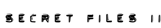 Secret Files II Font Image