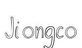 Jiongco Font Image