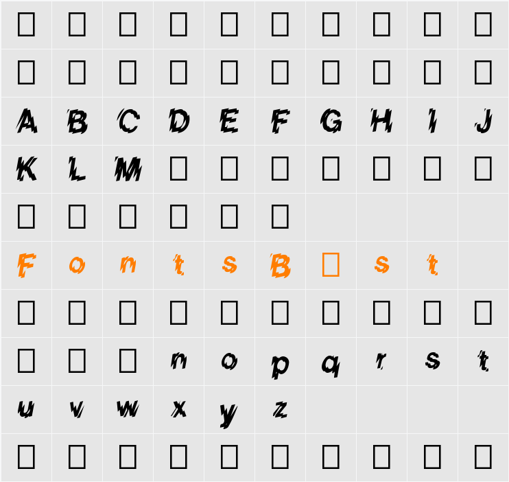 Glass Houses (Trial) Character Map
