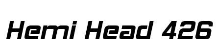 Hemi Head 426 Font Image