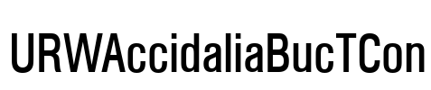 URWAccidaliaBucTCon Font Image