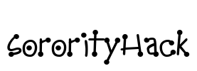 SororityHack Font Image