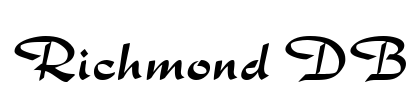 Richmond DB Font Image