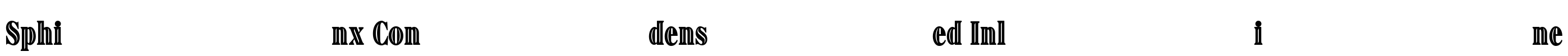 Sphinx Condensed Inline Font Image