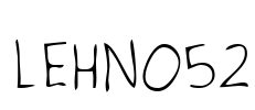 LEHN052 Font Image