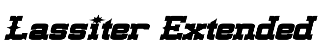 Lassiter Extended Font Image