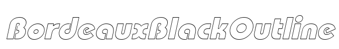BordeauxBlackOutline