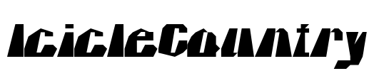 IcicleCountry Font Image