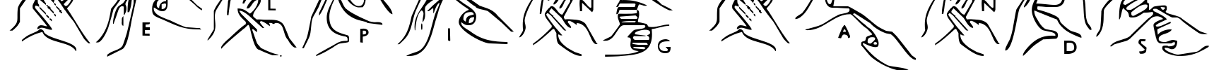 Helping Hands Font Image