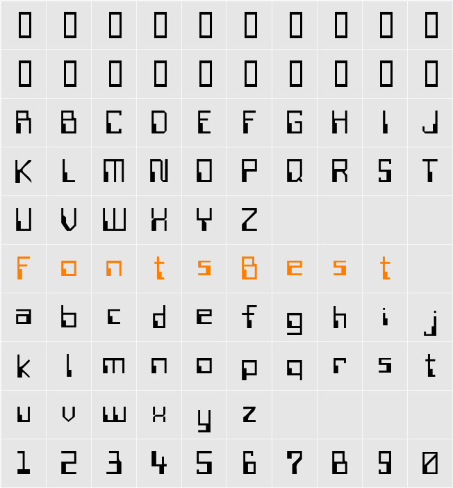 MagneticCardTwo Character Map