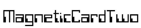 MagneticCardTwo Font Image