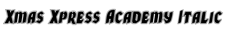 Xmas Xpress Academy Italic