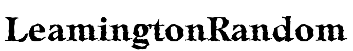 LeamingtonRandom Font Image