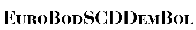 EuroBodSCDDemBol Font Image