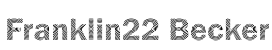 Franklin22 Becker Font Image