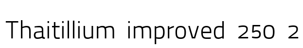 Thaitillium improved 250 2 Font Image