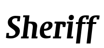 Sheriff Font Image