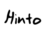 Hinto Font Image