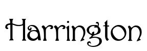 Harrington Font Image