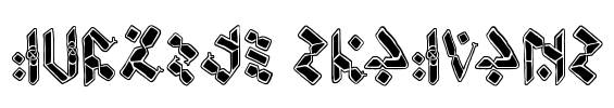 Temphis Knotwork Font Image